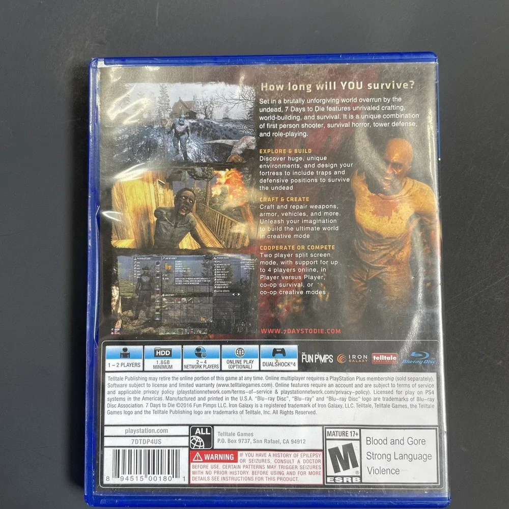 7 Days to Die (Sony PlayStation 4, 2016)